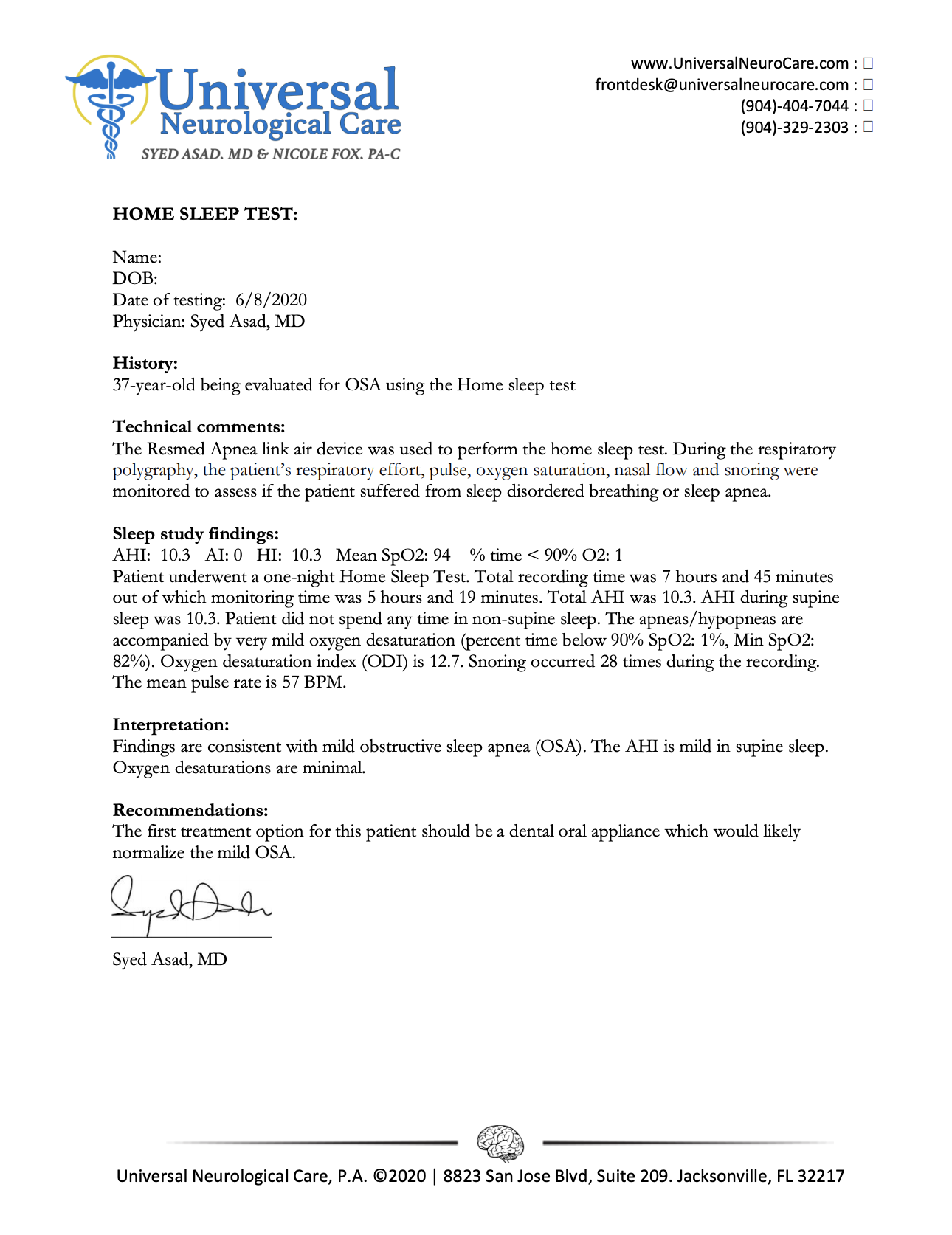 Sleep study for Traumatic Brain Injury Diagnosis